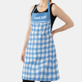 Benutzerdefiniert Blau und Weißes Buffalo Kariert Schürze (InSitu)