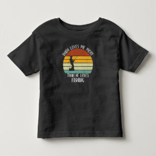 BENUTZERDEFINIERT Dada liebt mich mehr als er Ange Kleinkind T-shirt