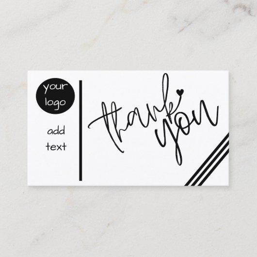 Benutzerdefiniert dank Karte (Vorderseite)