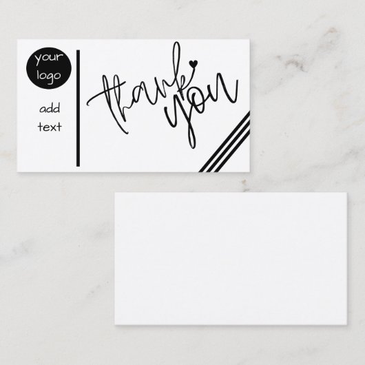 Benutzerdefiniert dank Karte  (Vorne/Hinten)