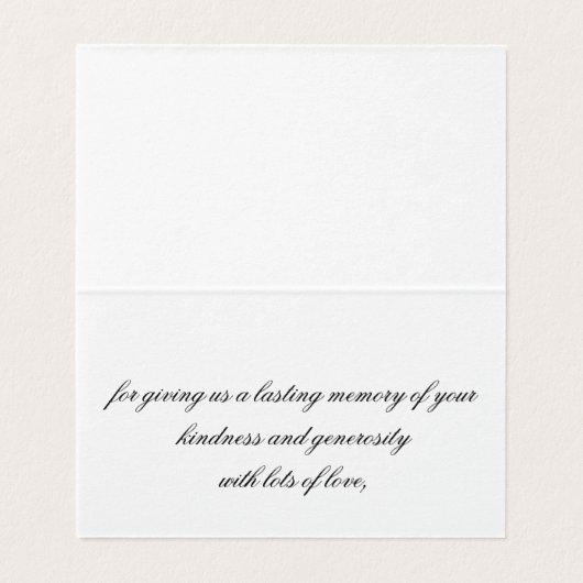 Benutzerdefiniert danke Faltkarte (Innenseite Aufgefaltet)