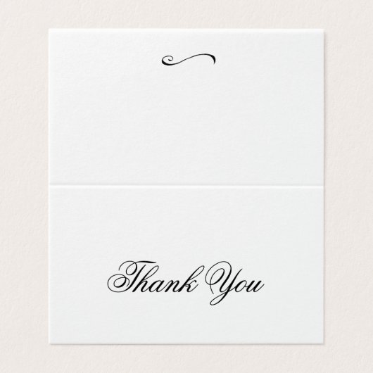 Benutzerdefiniert danke Faltkarte (Außenseite Aufgefaltet)