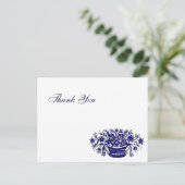 Benutzerdefiniert Dankeschön Blume-Aktionskörbe Po Postkarte (Stehend Vorderseite)