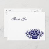 Benutzerdefiniert Dankeschön Blume-Aktionskörbe Po Postkarte (Vorne/Hinten)