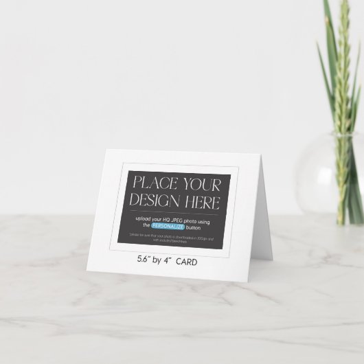 Benutzerdefiniert Dankeschön Karte - 5,6 x 4 Zoll (Vorderseite)