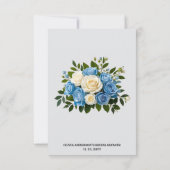 Benutzerdefiniert Dankeschön Karte mit Blumendesig (Rückseite)