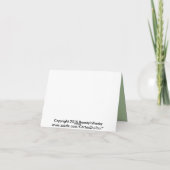 Benutzerdefiniert Dankeschön Karten für Back Zuhau (Rückseite)