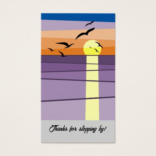 Benutzerdefiniert Dankeschön Text ・ Sunset Voucher (Vorderseite)