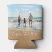 Benutzerdefiniert Das Foto kann mit Text abkühlen Dosenkühler (Rückseite)