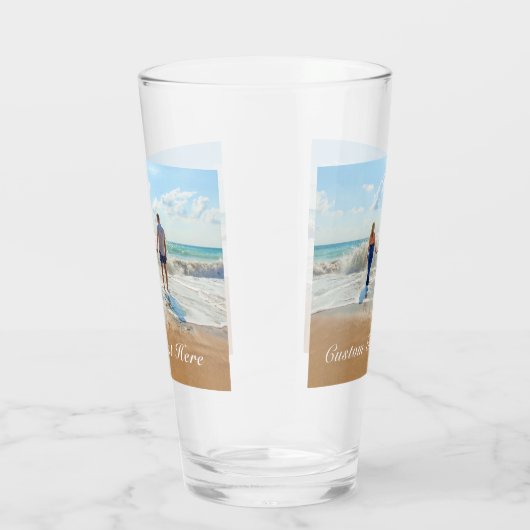 Benutzerdefiniert das Foto mit Textname Glas (Rechts)