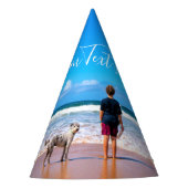 Benutzerdefiniert das Foto Paper-Party mit Textnam Partyhütchen (Vorderseite)