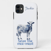 Benutzerdefiniert "das Moo-ment nutzen" Case-Mate iPhone Hülle (Rückseite)