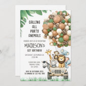 Benutzerdefiniert, das Thema Alle grünen weißen Ba Einladung (Vorne/Hinten)