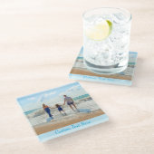 Benutzerdefiniert den Foto-Glass-Untersetzer mit T Glasuntersetzer (Schrägansicht)