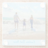 Benutzerdefiniert den Foto-Glass-Untersetzer mit T Glasuntersetzer (Rückseite)