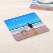 Benutzerdefiniert den PapierUntersetzer des Fotos  Rechteckiger Pappuntersetzer (angewinkelt)