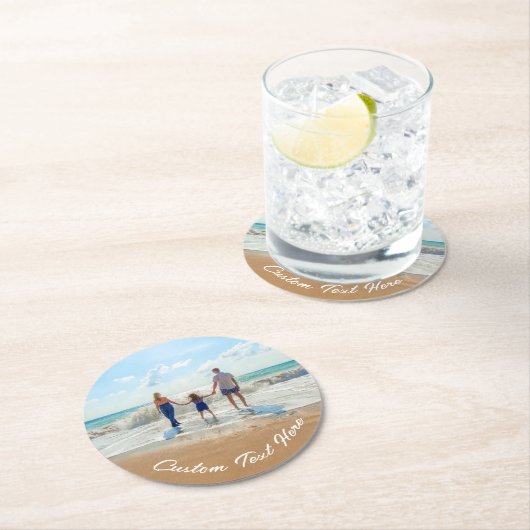 Benutzerdefiniert den PapierUntersetzer des Fotos Runder Pappuntersetzer (Vor Ort)