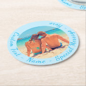 Benutzerdefiniert den PapierUntersetzer des Fotos  Runder Pappuntersetzer (Angewinkelt)