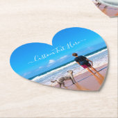 Benutzerdefiniert den PapierUntersetzer des Fotos Untersetzer (angewinkelt)