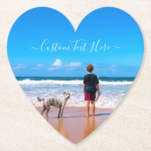 Benutzerdefiniert den PapierUntersetzer des Fotos  Untersetzer (Vorderseite)