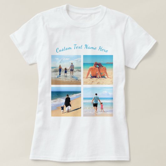 Benutzerdefiniert den T - Shirt für die Fotocollag (Design vorne)