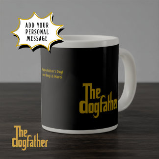 Benutzerdefiniert Der Dogfather - Hunde-Vater Vate Jumbo-Tasse