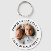 Benutzerdefiniert Dieser Mami gehört zum Schlüssel Schlüsselanhänger (Vorderseite)