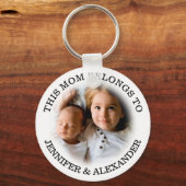 Benutzerdefiniert Dieser Mami gehört zum Schlüssel Schlüsselanhänger (Vorderseite)
