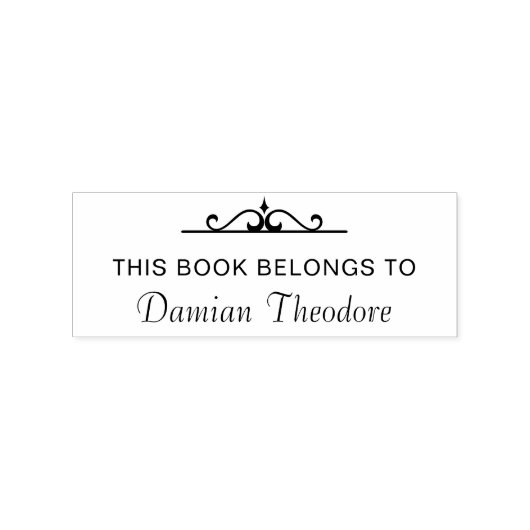 Benutzerdefiniert "Dieses Buch gehört zu" Buch Gummistempel (Prägung)