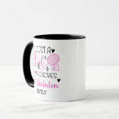 Benutzerdefiniert Dieses Mädchen liebt Badminton R Tasse (Vorderseite Links)