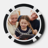 Benutzerdefiniert Doppelseitig Zwei Fotos Pokerchips (Rückseite)
