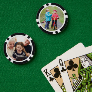 Benutzerdefiniert Doppelseitig Zwei Fotos Pokerchips