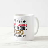 Benutzerdefiniert Du + Ich Unsere Geschichte Bezie Kaffeetasse (VorderseiteRechts)