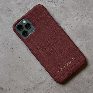 Benutzerdefiniert Dunkelburgunder Weinrot Braun Ge Case-Mate iPhone Hülle