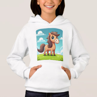 Benutzerdefiniert ein Hoodie mit niedlichem Pferde