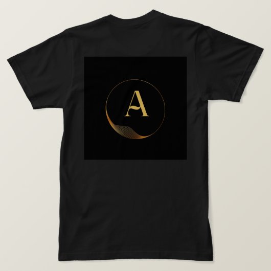 Benutzerdefiniert Ein Monogramm-Symbol für die sch T-Shirt (Design Rückseite)