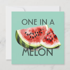 Benutzerdefiniert EINE IN EINER WASSERMELONE Somme Einladung