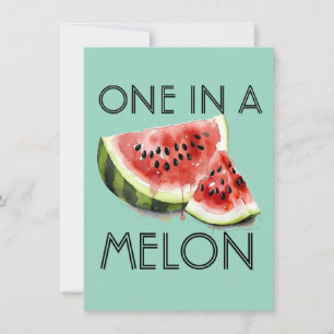 Benutzerdefiniert EINE IN EINER WASSERMELONE Somme Einladung