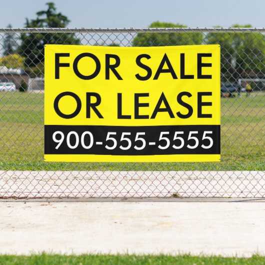 Benutzerdefiniert einfach zum Verkauf oder Leasen Banner (Insitu)