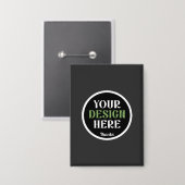benutzerdefiniert, einzigartig, elegant & minimali button (Vorderseite/Rückseite)