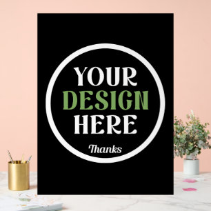 benutzerdefiniert, einzigartig, elegant und minima acrylschild