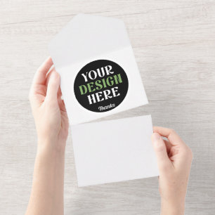 benutzerdefiniert, einzigartig, elegant und minima all in one einladung