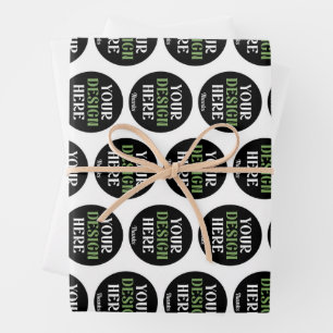 benutzerdefiniert, einzigartig, elegant und minima geschenkpapier set