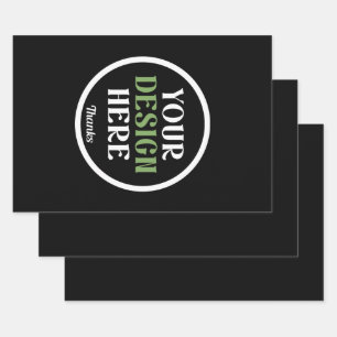 benutzerdefiniert, einzigartig, elegant und minima geschenkpapier set