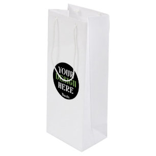 benutzerdefiniert, einzigartig, elegant und minima geschenktüte für weinflaschen