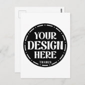 benutzerdefiniert, einzigartig, elegant und minima postkarte (Vorne/Hinten)