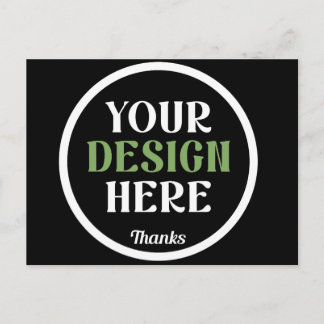 benutzerdefiniert, einzigartig, elegant und minima postkarte