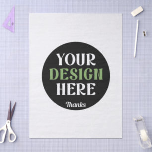 benutzerdefiniert, einzigartig, elegant und minima seidenpapier