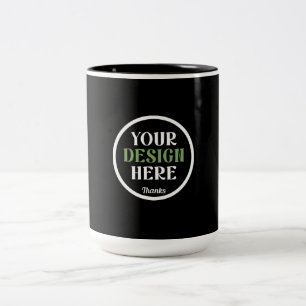 benutzerdefiniert, einzigartig, elegant und minima zweifarbige tasse