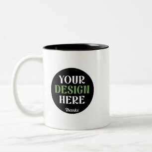 benutzerdefiniert, einzigartig, elegant und minima zweifarbige tasse